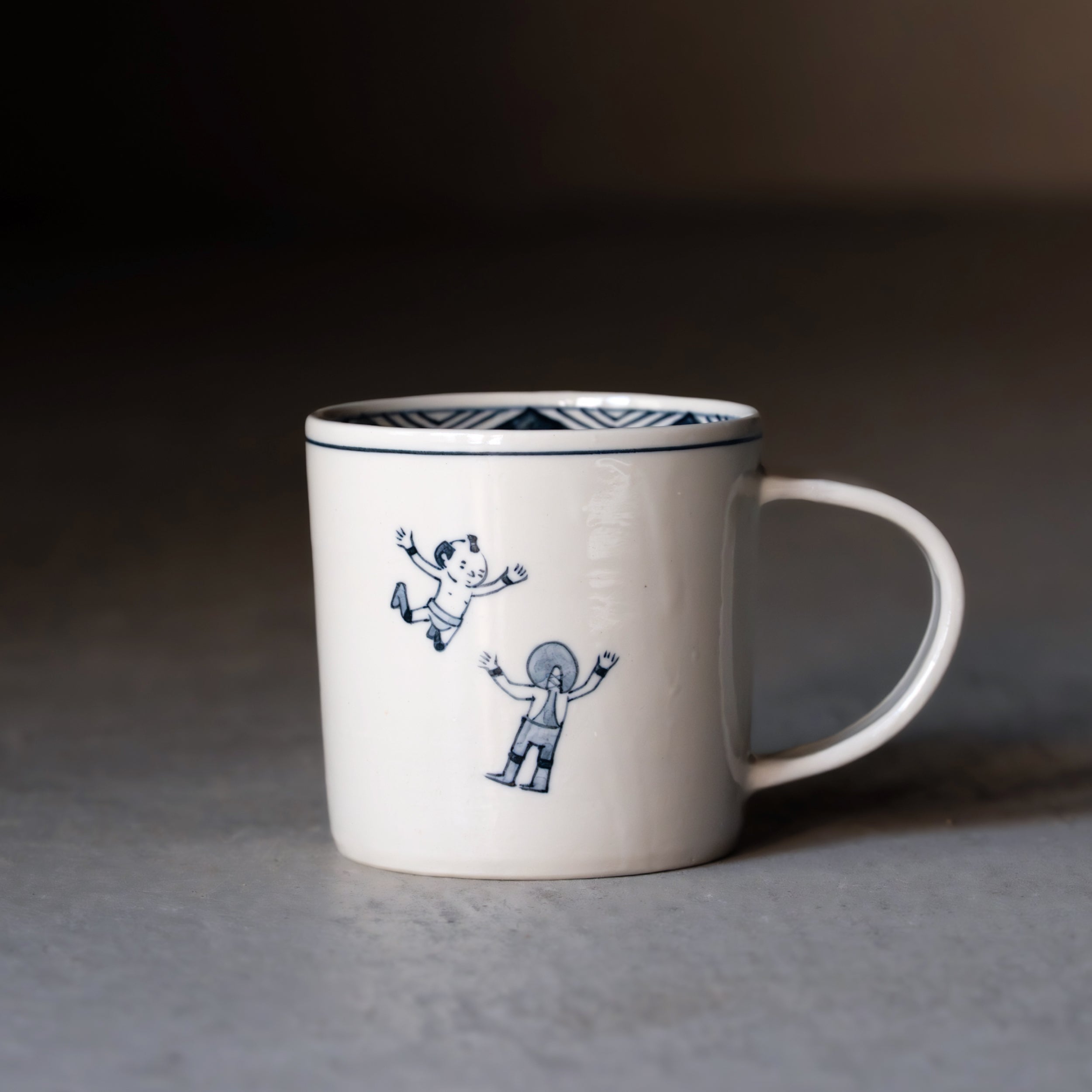 Pro wrestler "Dive" mug