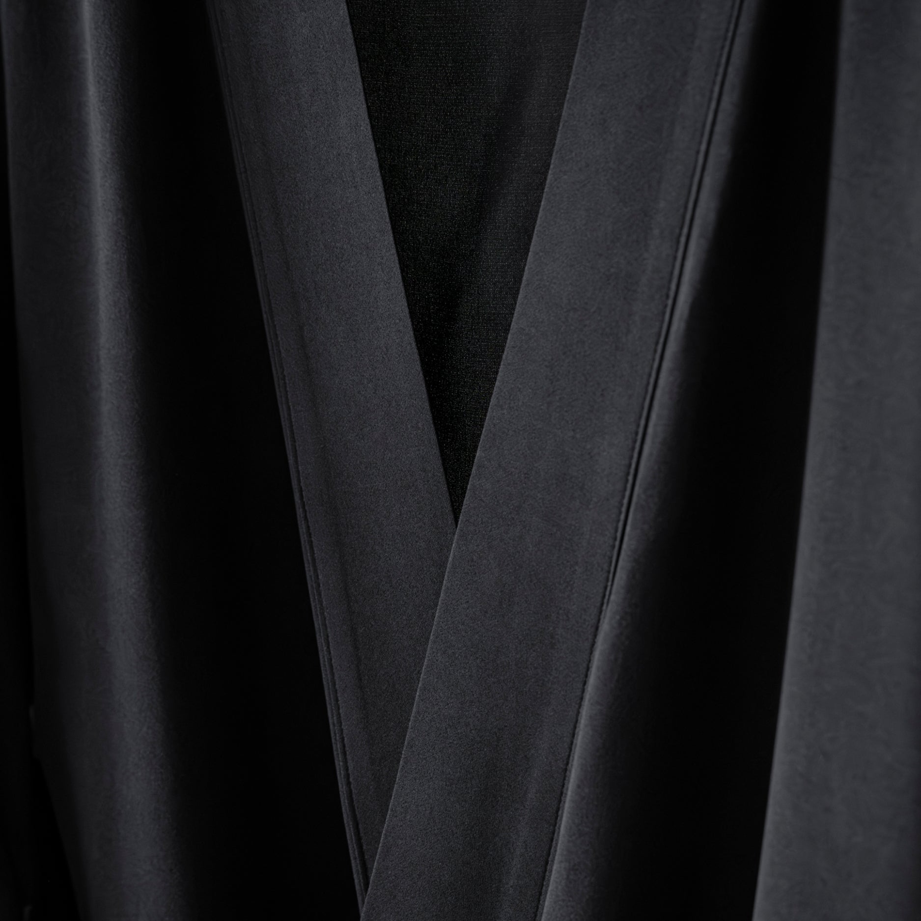 Silk Pajamas | Top - Black
