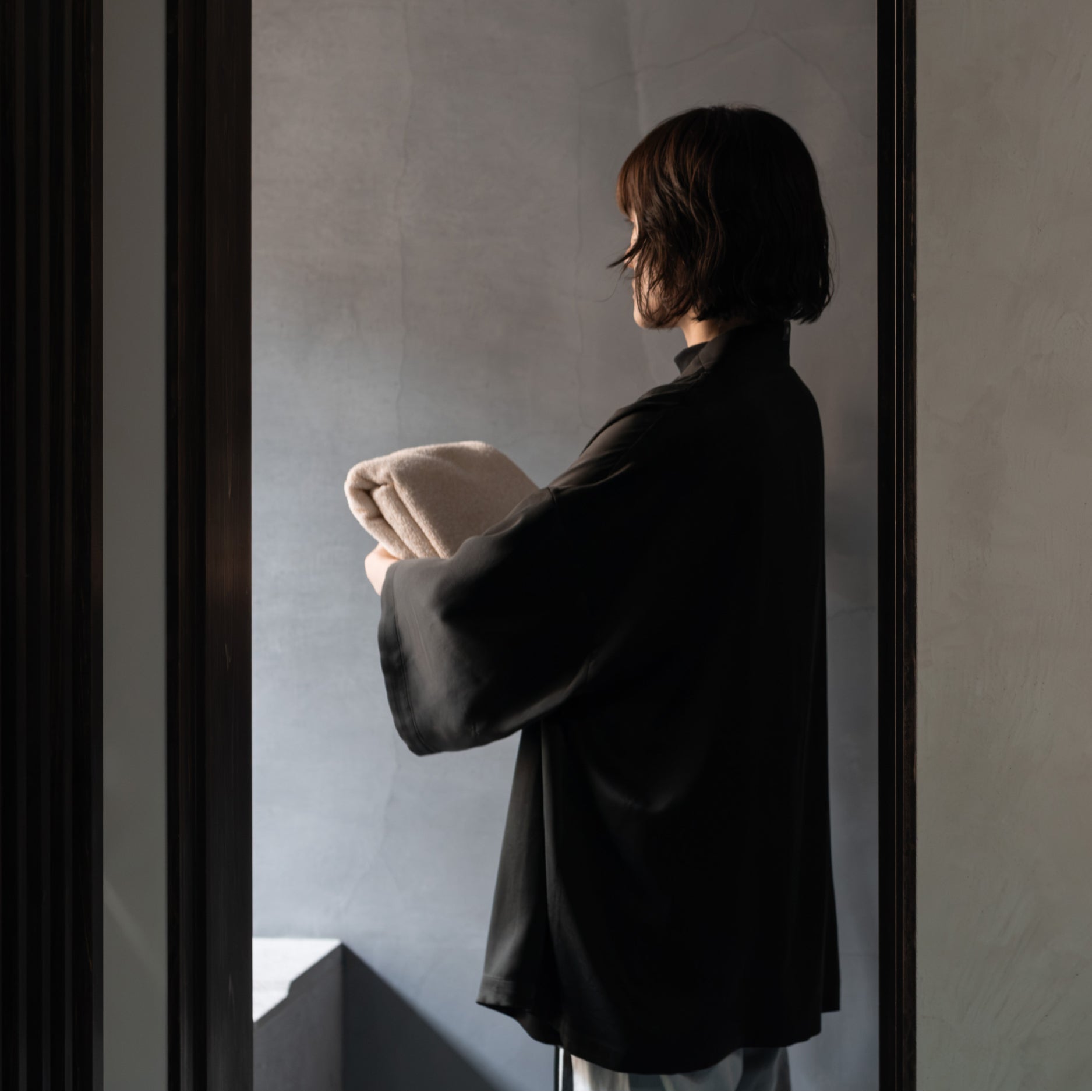 Silk Pajamas | Top - Black