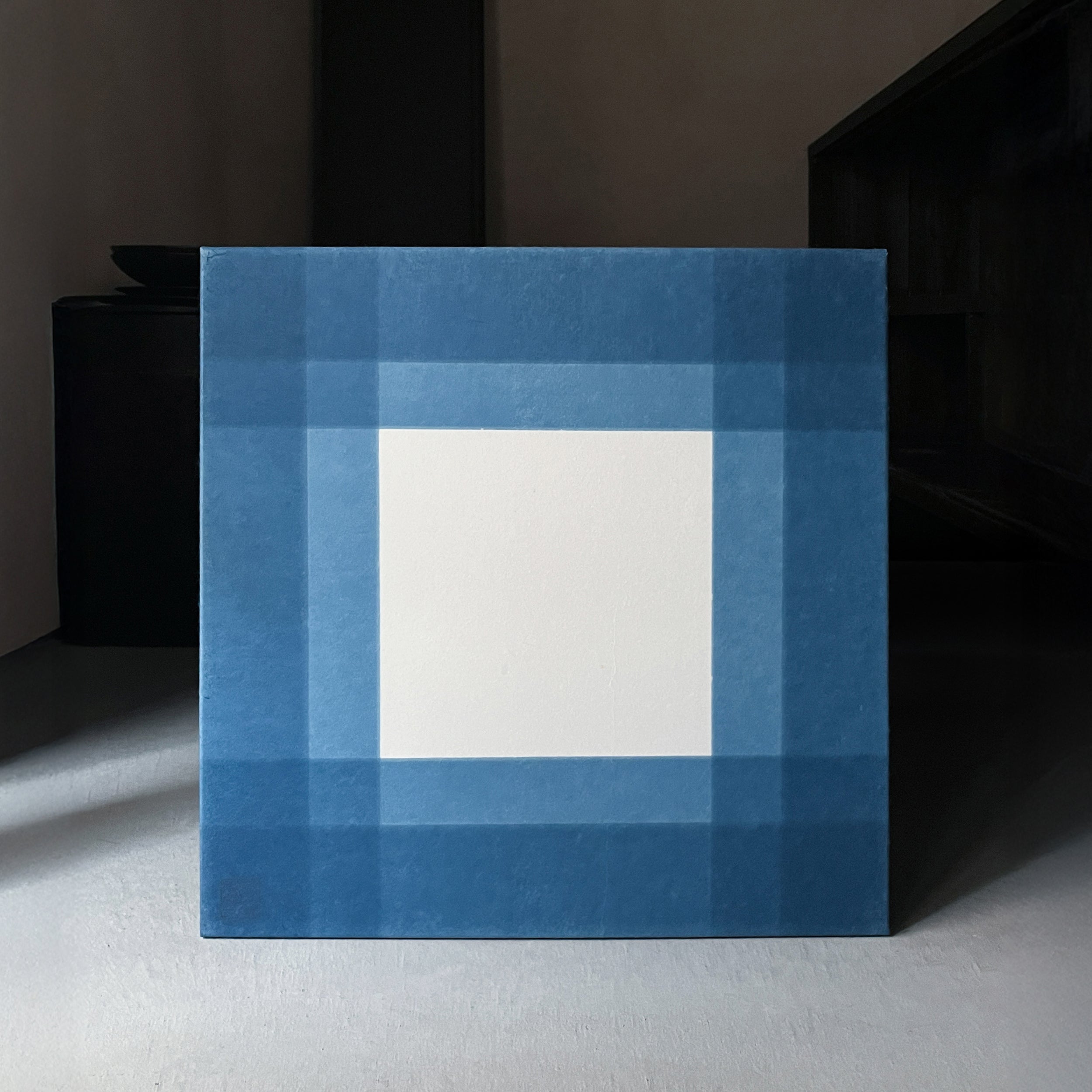 Indigo Washi Canvas - Geometry