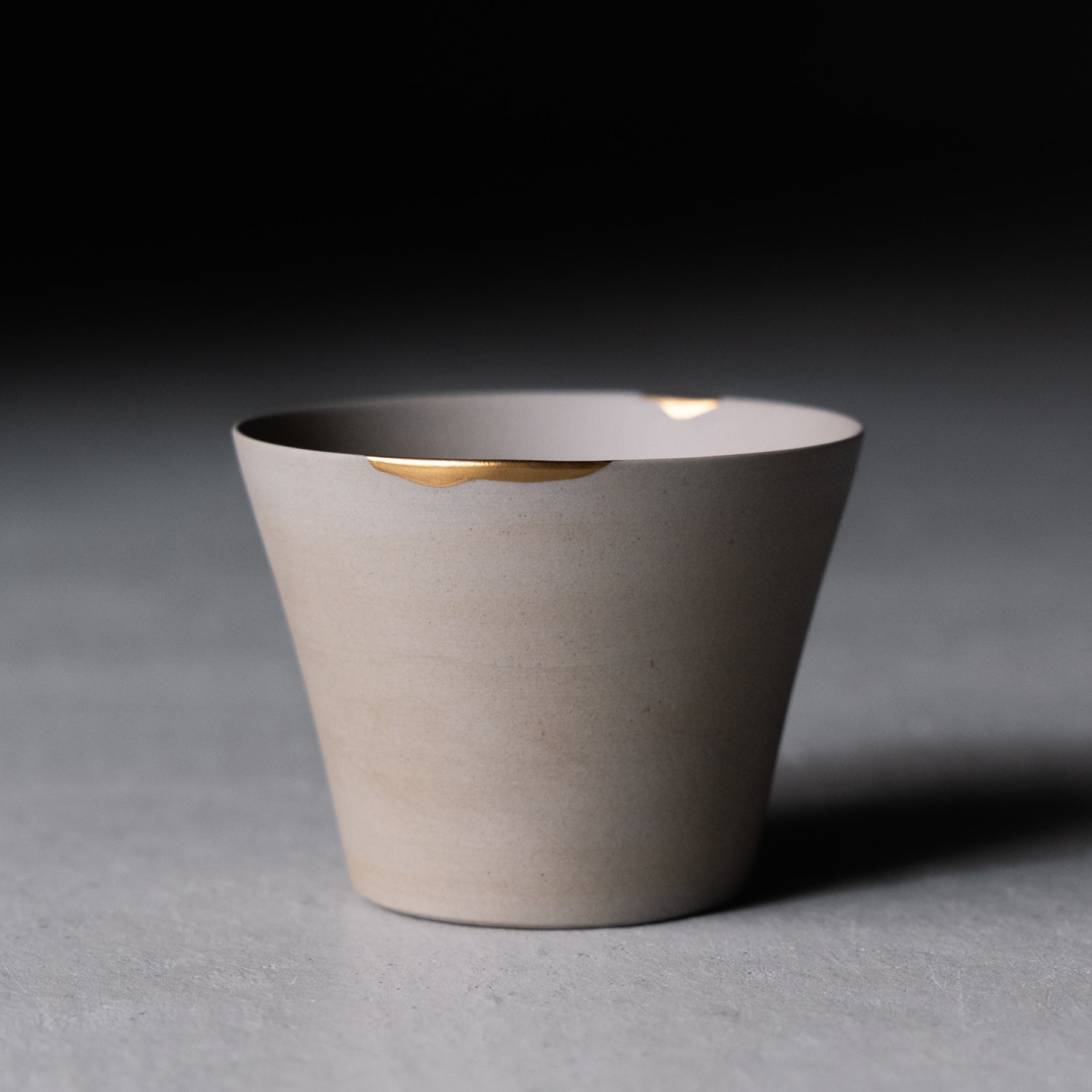 Kintsugi'd Teacup - Medium, Natural