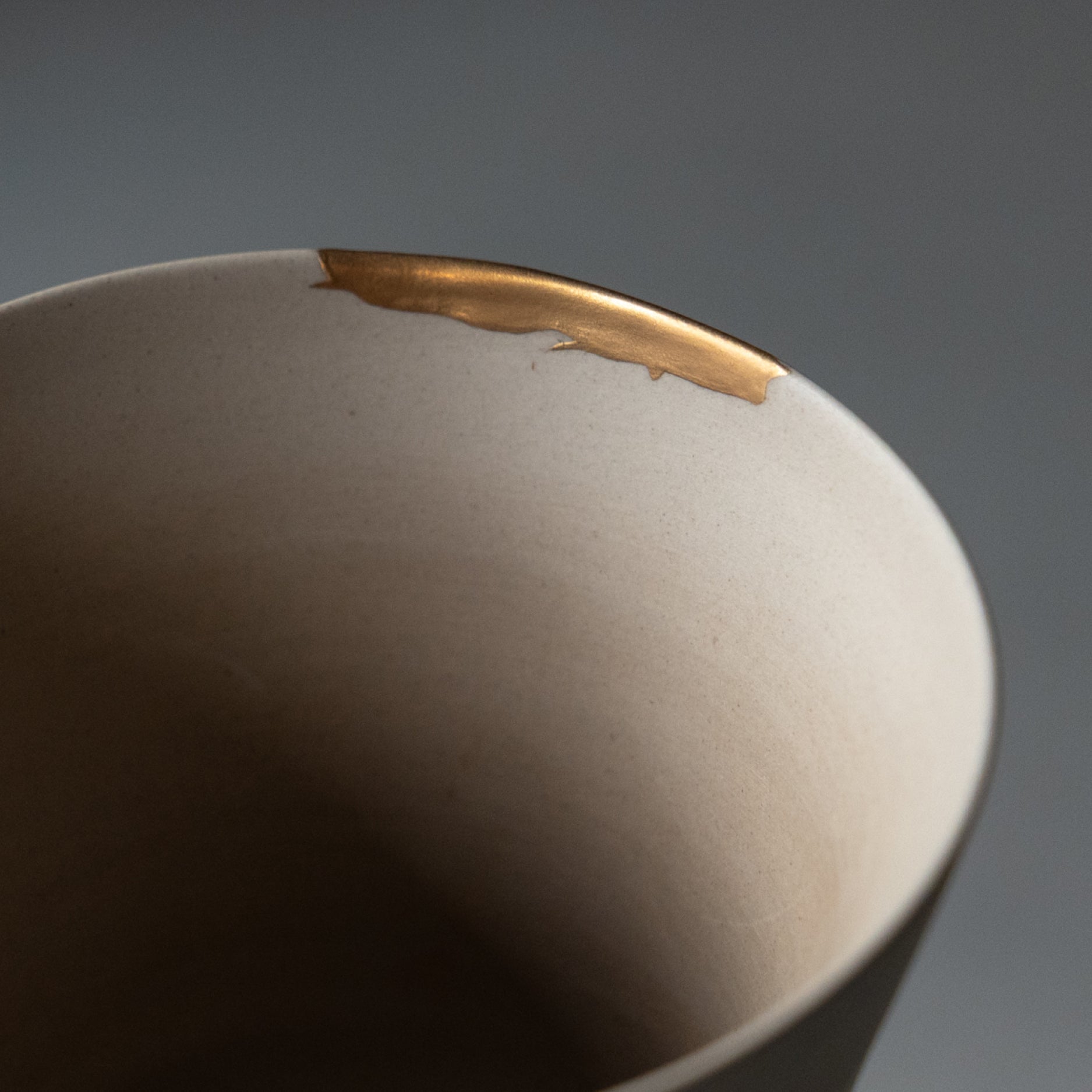 Kintsugi'd Teacup - Medium, Natural
