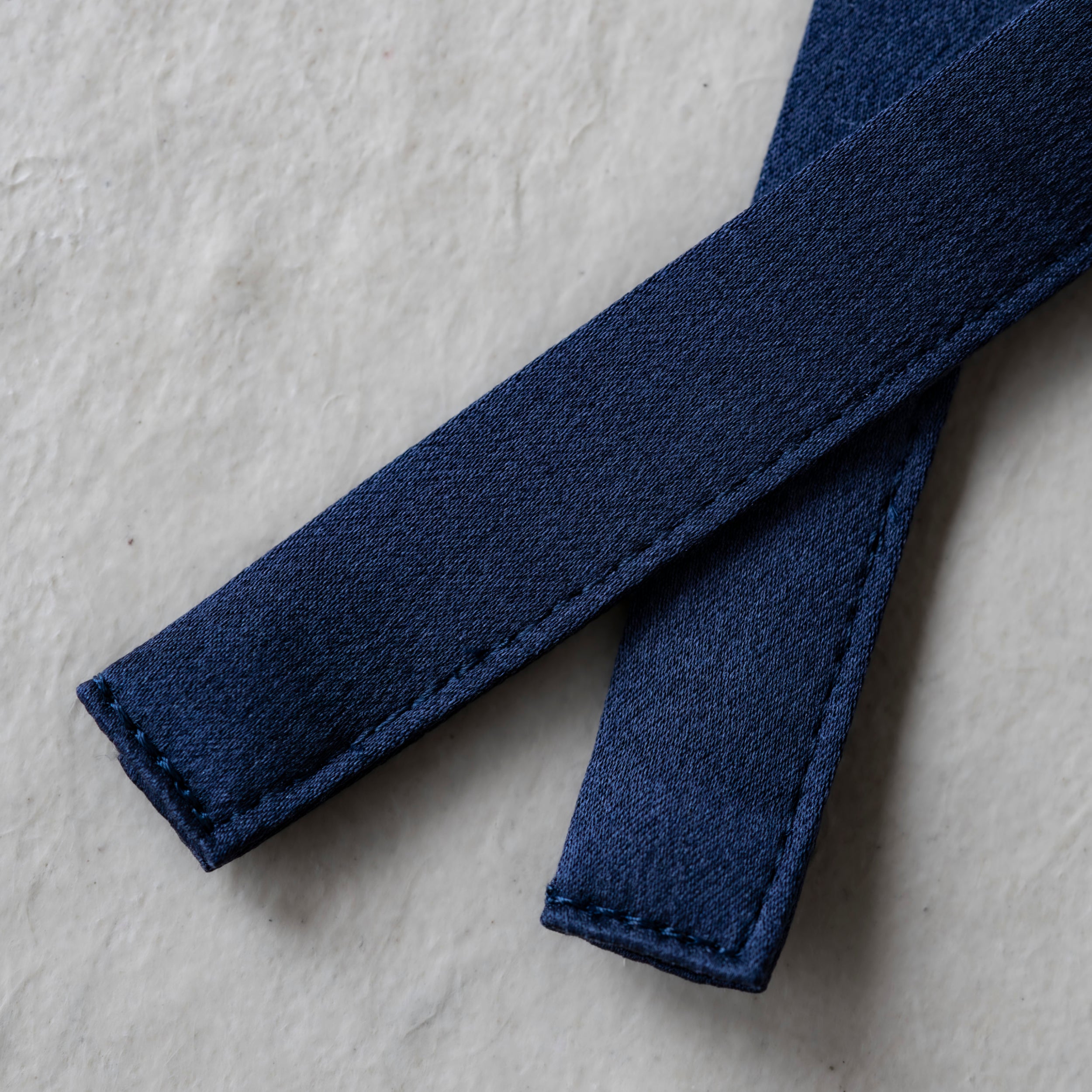 Silk Robe - Navy