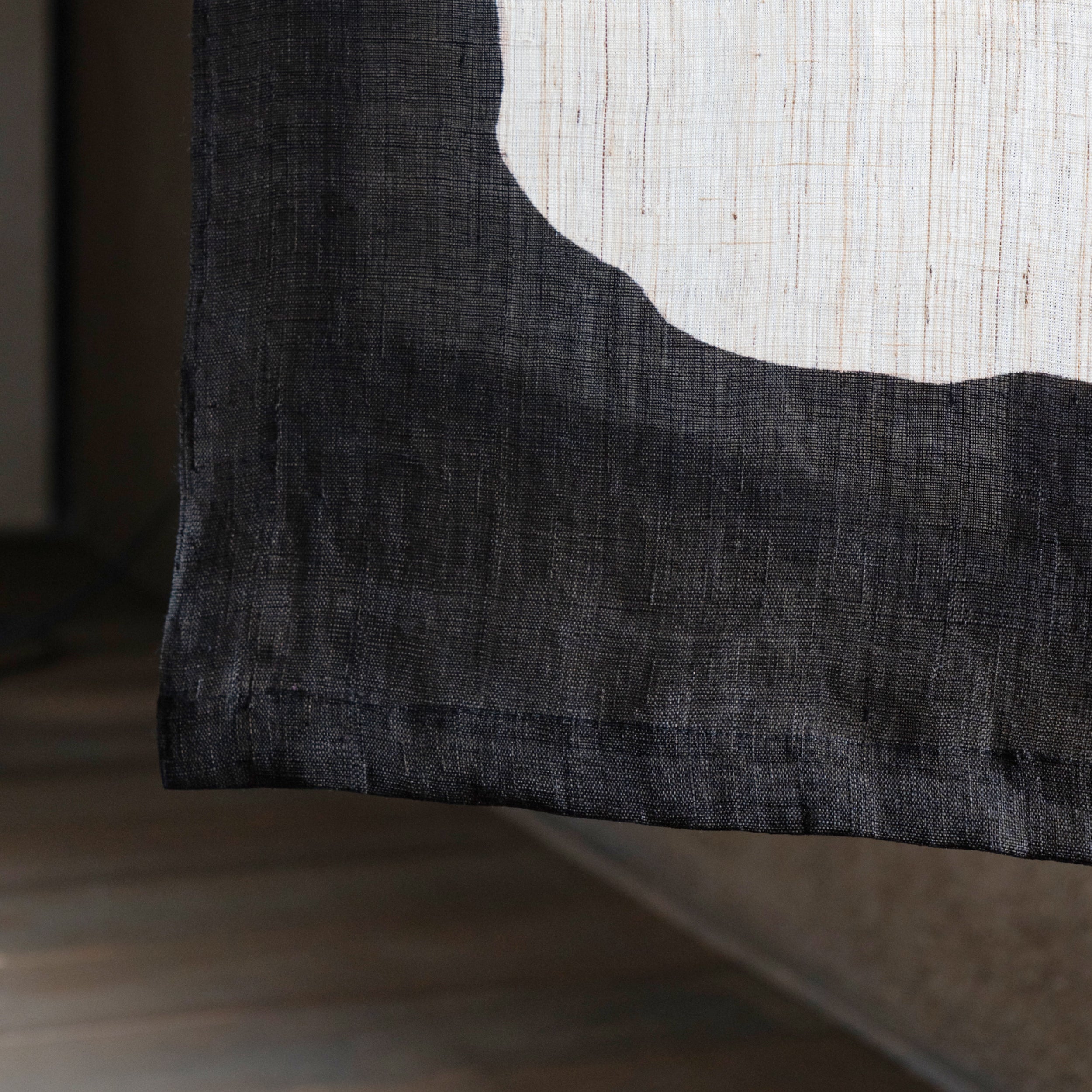 Katazome Wall Piece - Sumi  Black
