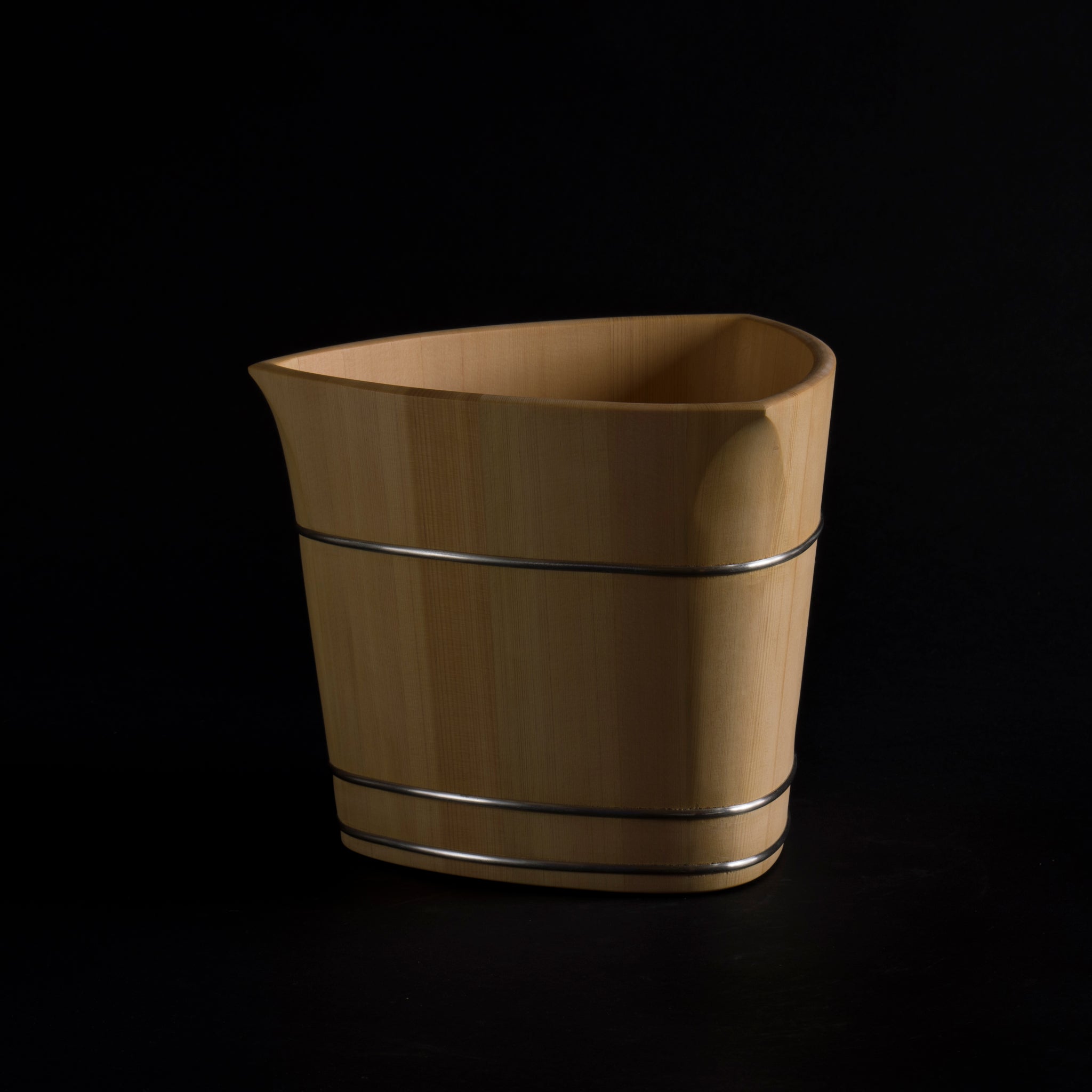 Triangular champagne cooler