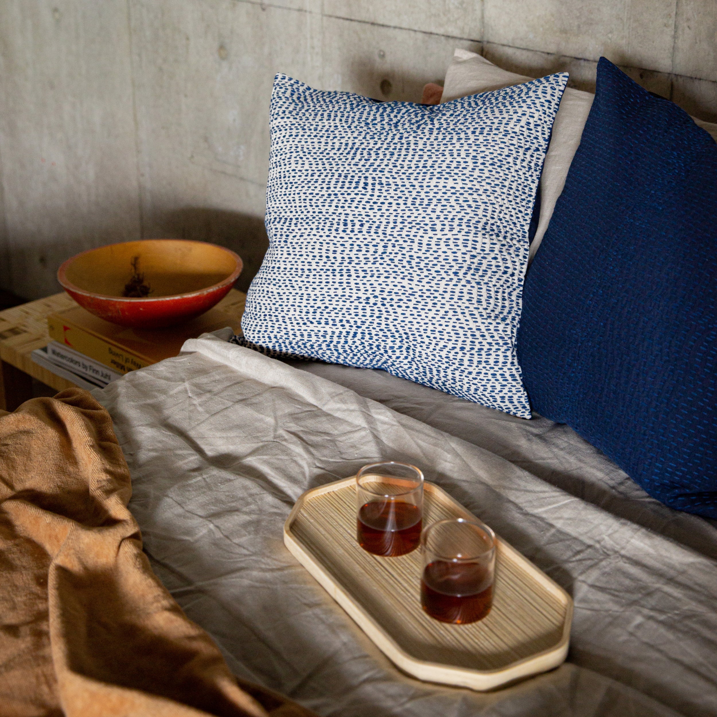 Sashiko Cushion Cover - Line