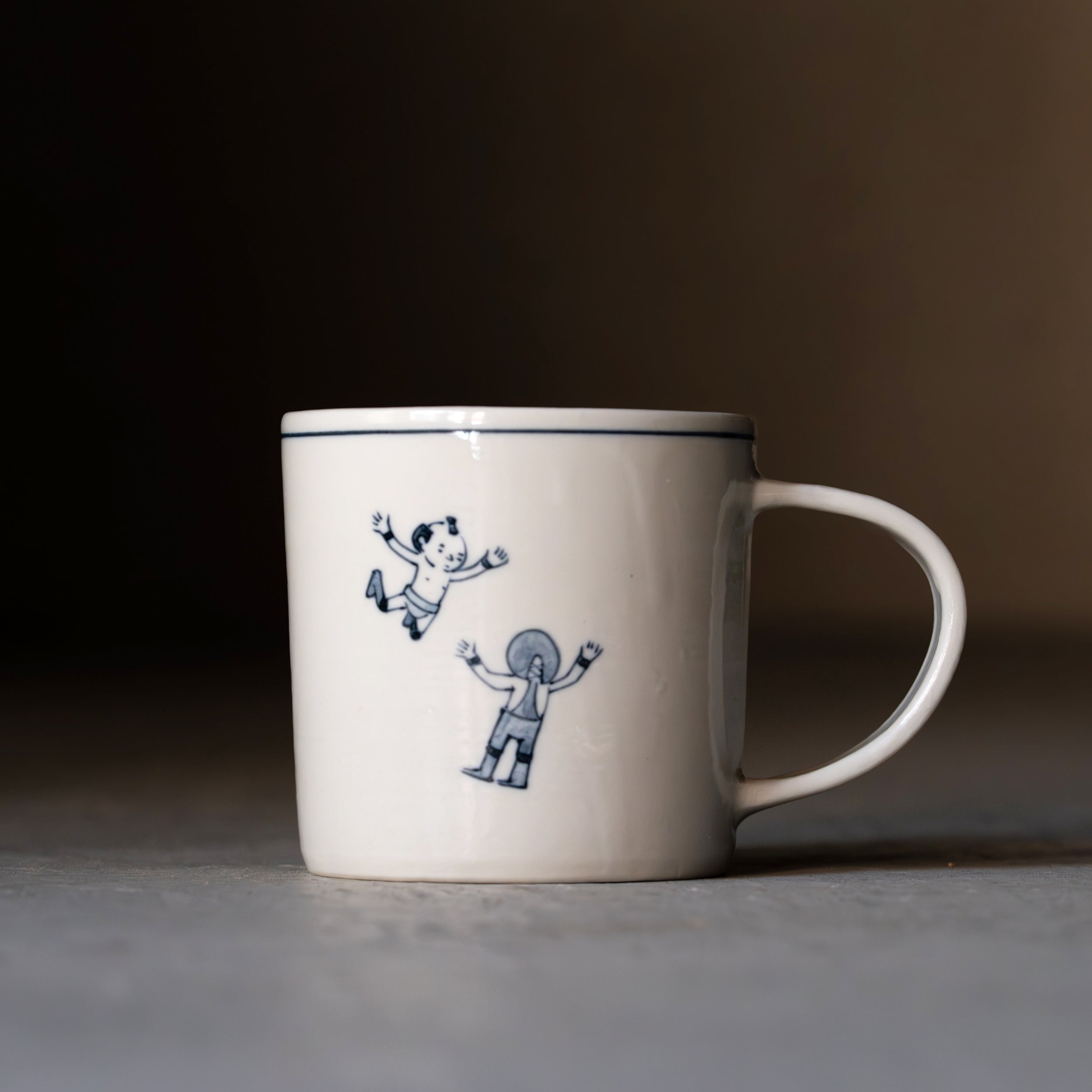 Pro wrestler "Dive" mug