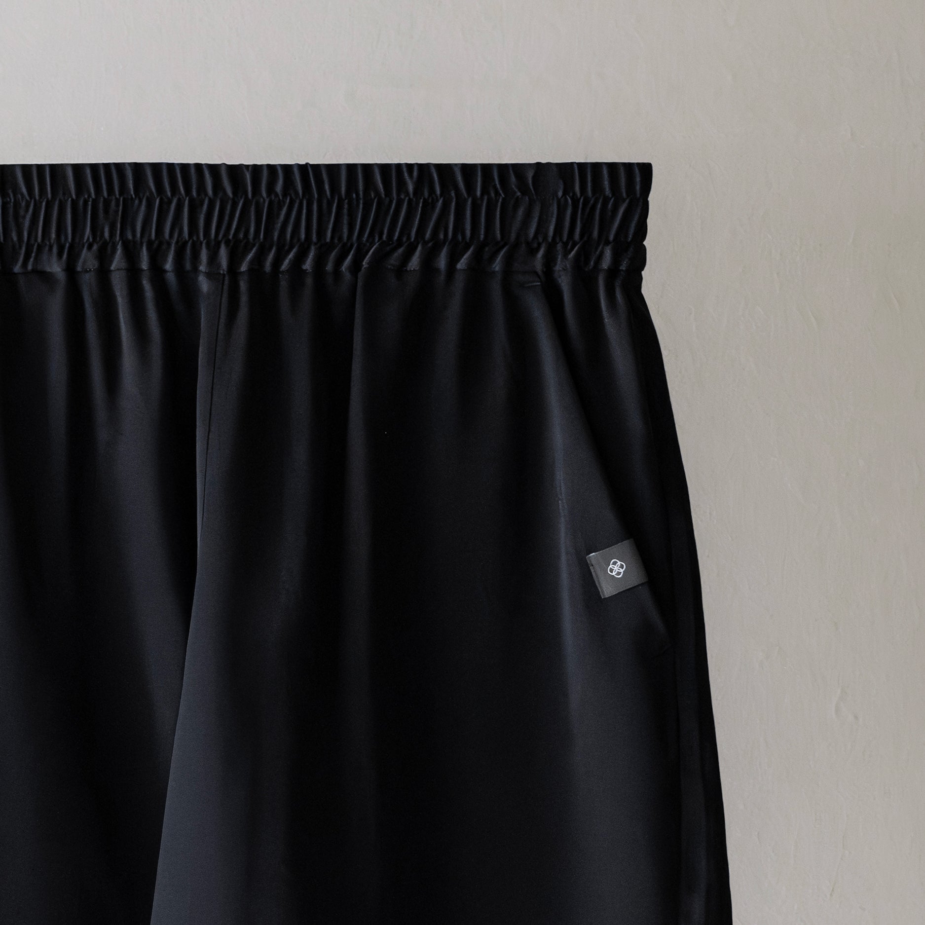 Silk Pajama | Shorts - Black