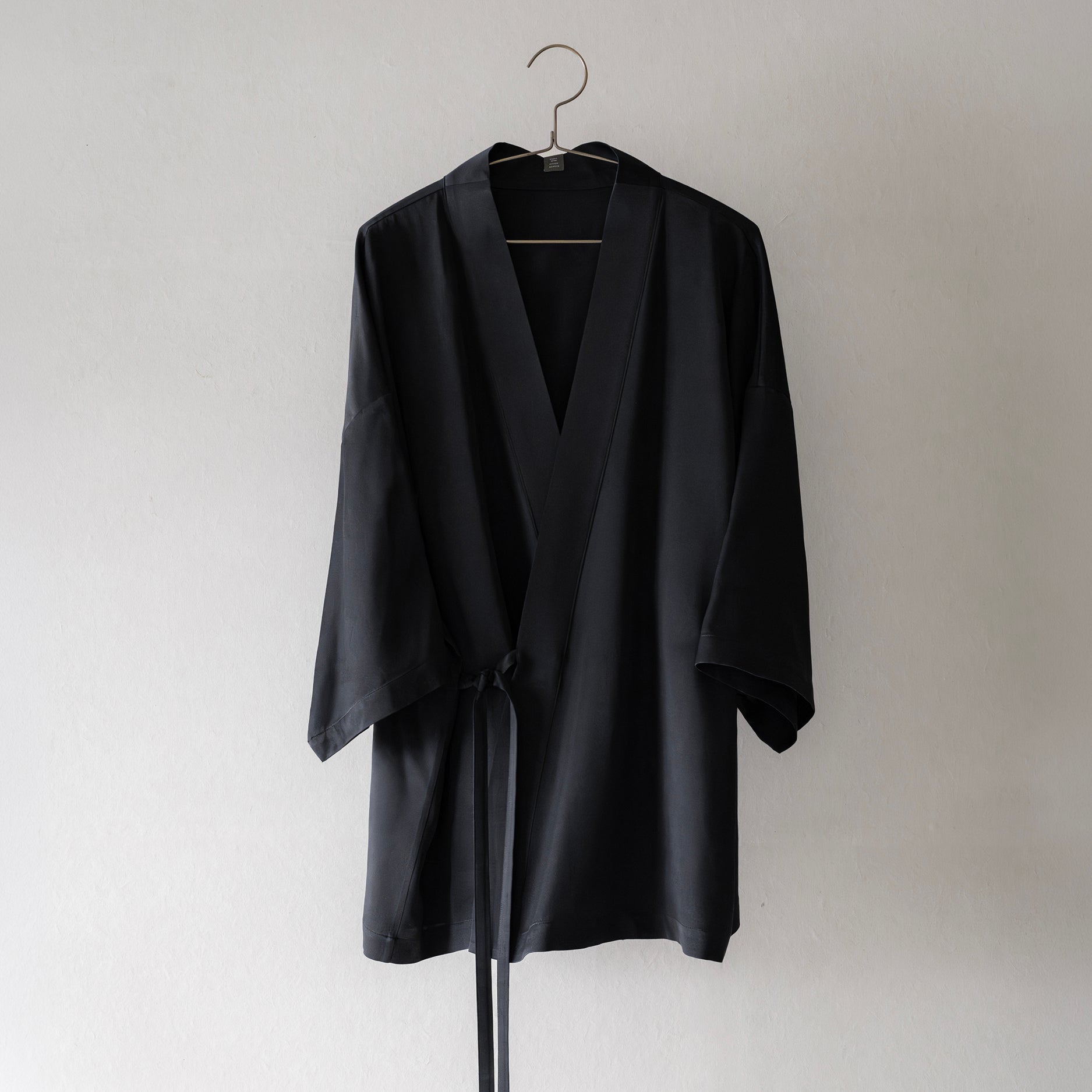 Silk Pajamas | Top - Black