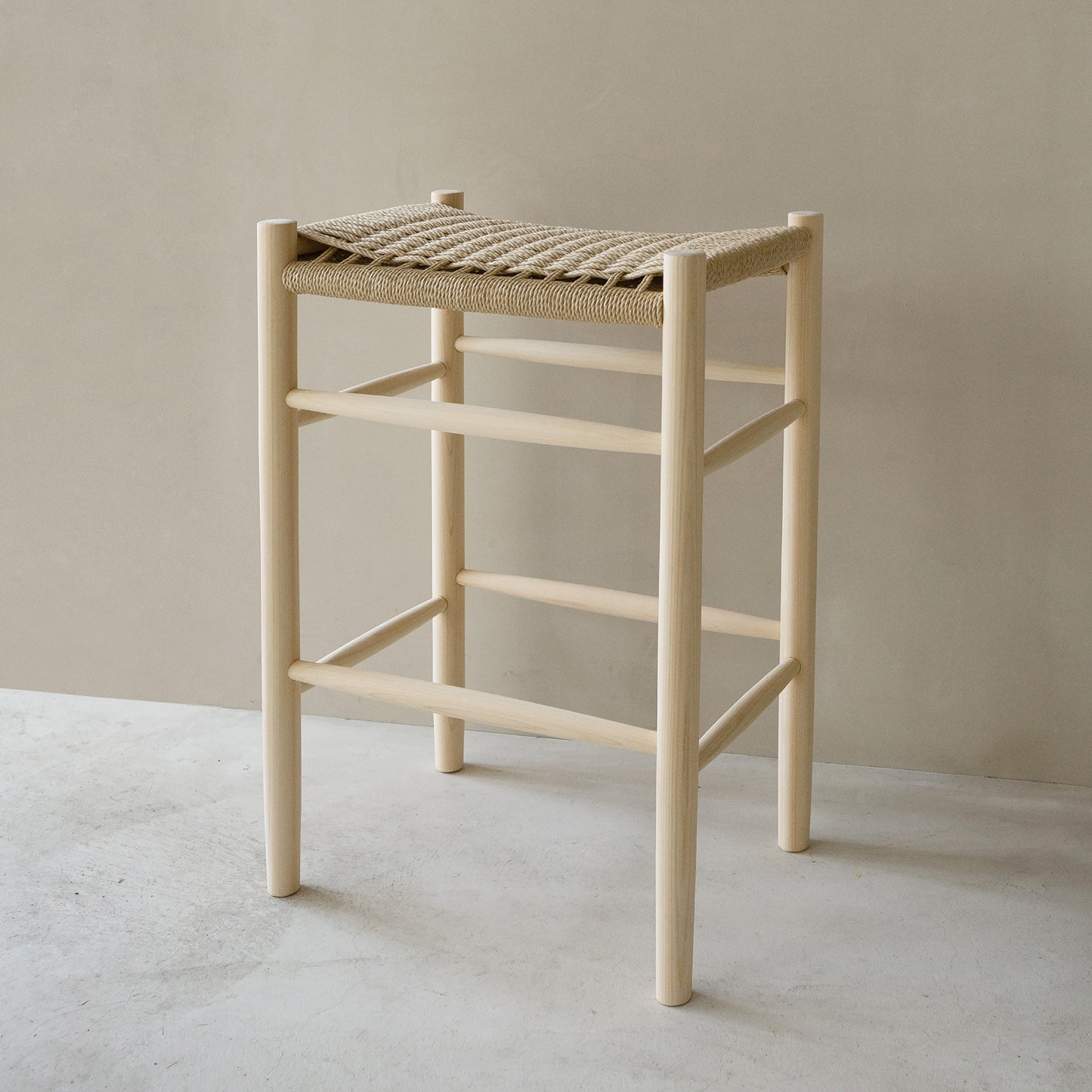 Paper Cord High Stool - Complete