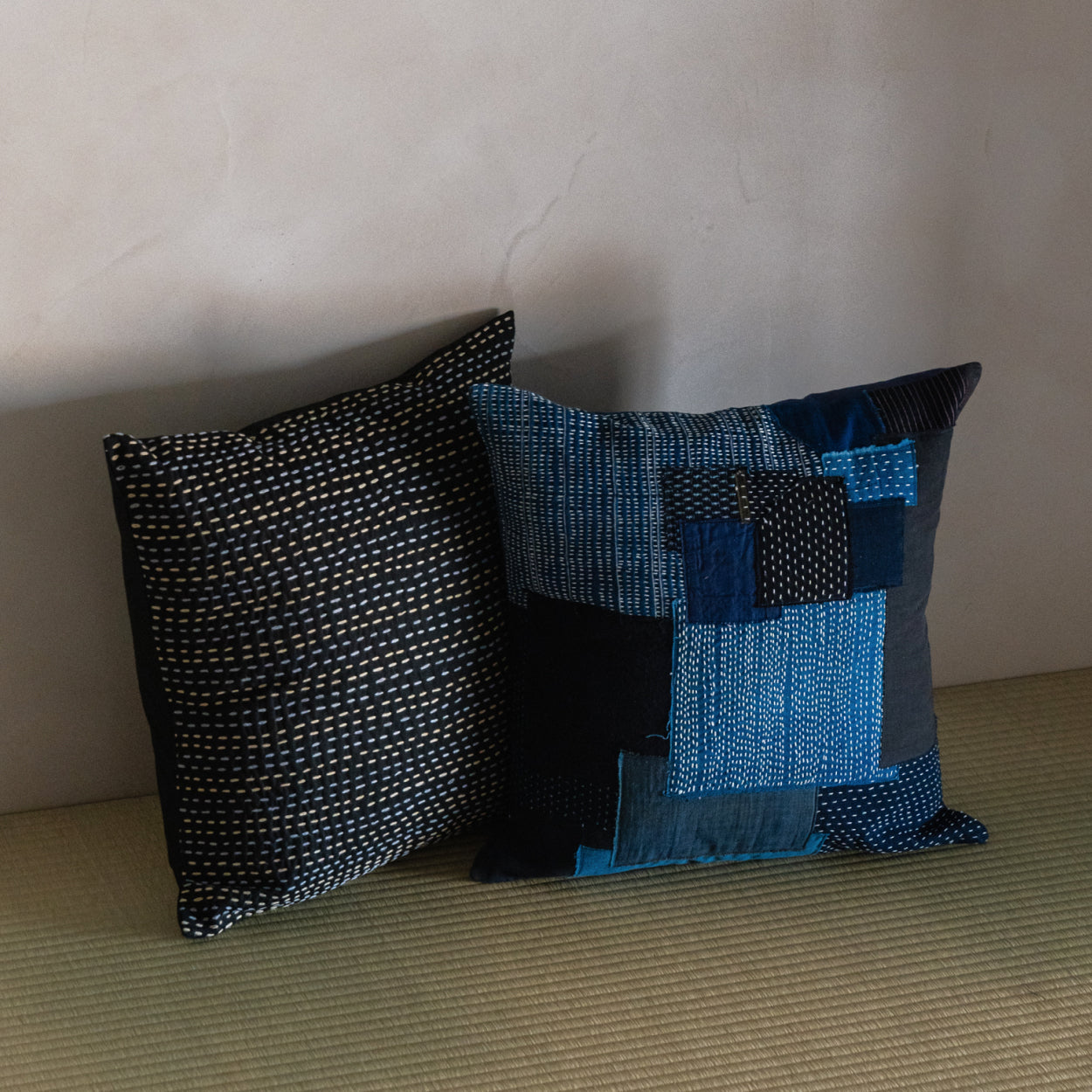 Sashiko Cushion Cover - Boro