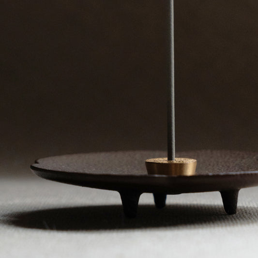Cast Iron Incense Plate - Mokkō