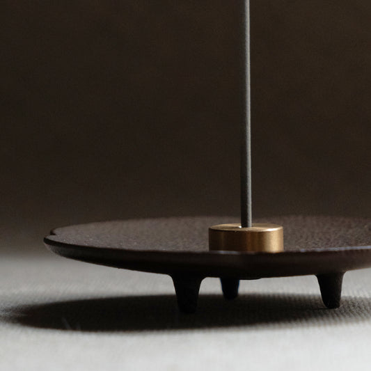 Cast Iron Incense Plate - Mokkō