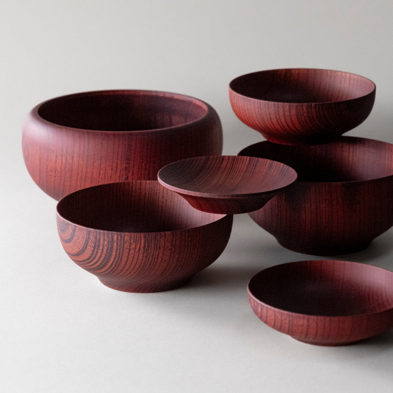 Mahogany Wood Soto Oryoki Bowl popular Set