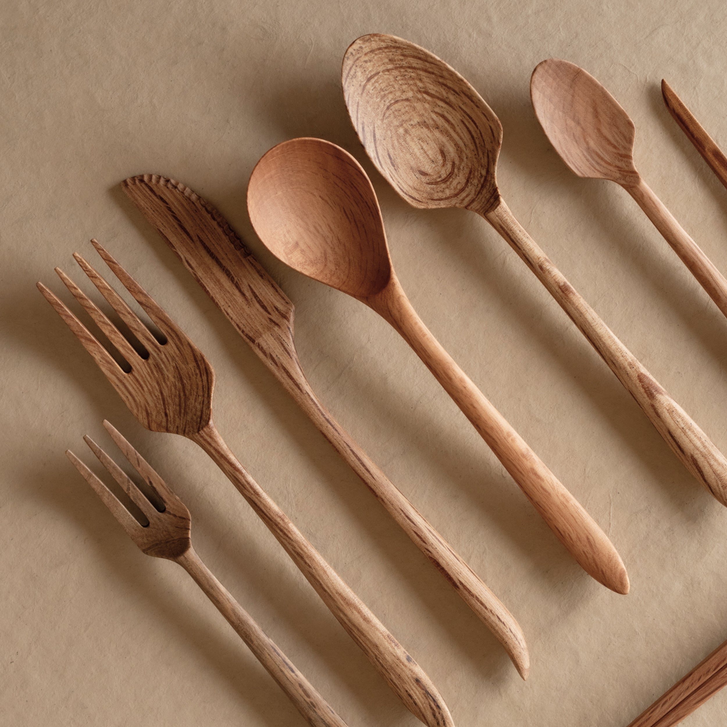 Wooden cutlery - Natural