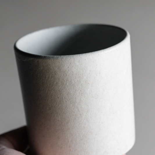 Shigaraki Cylinder Cup - White