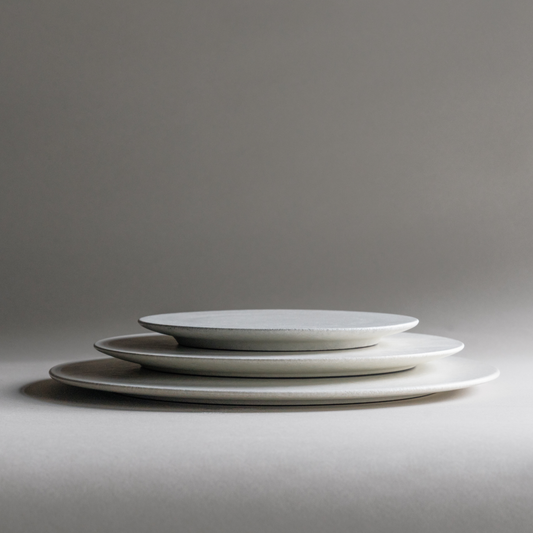 Shigaraki Flat Plates - White