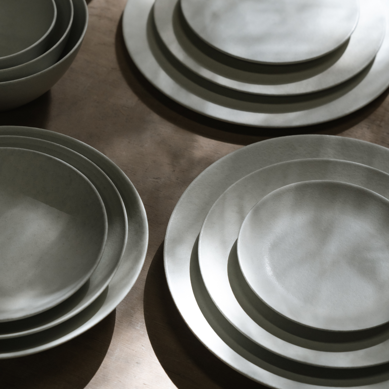 Shigaraki Flat Plates - White