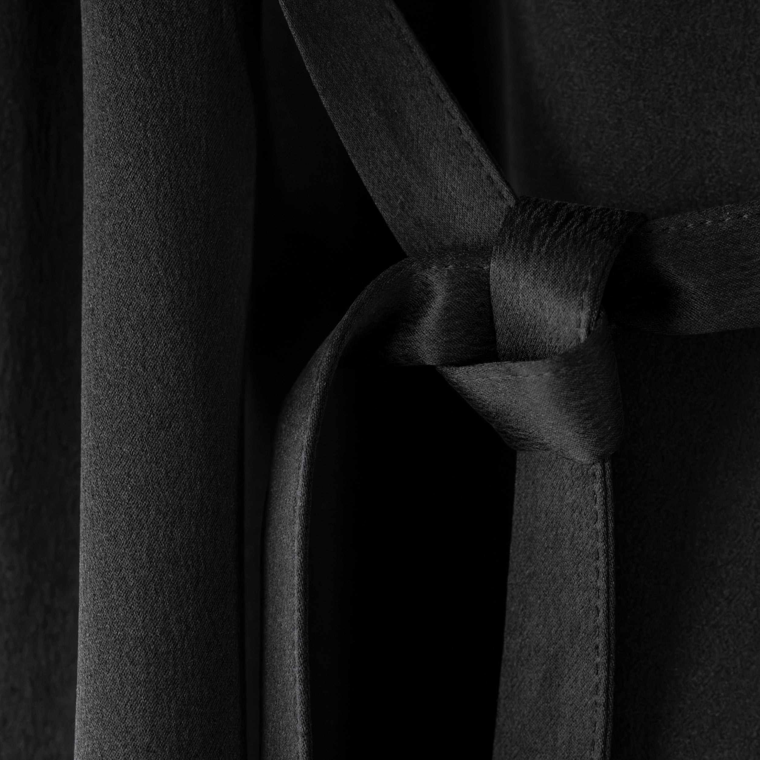 Silk Robe - Black