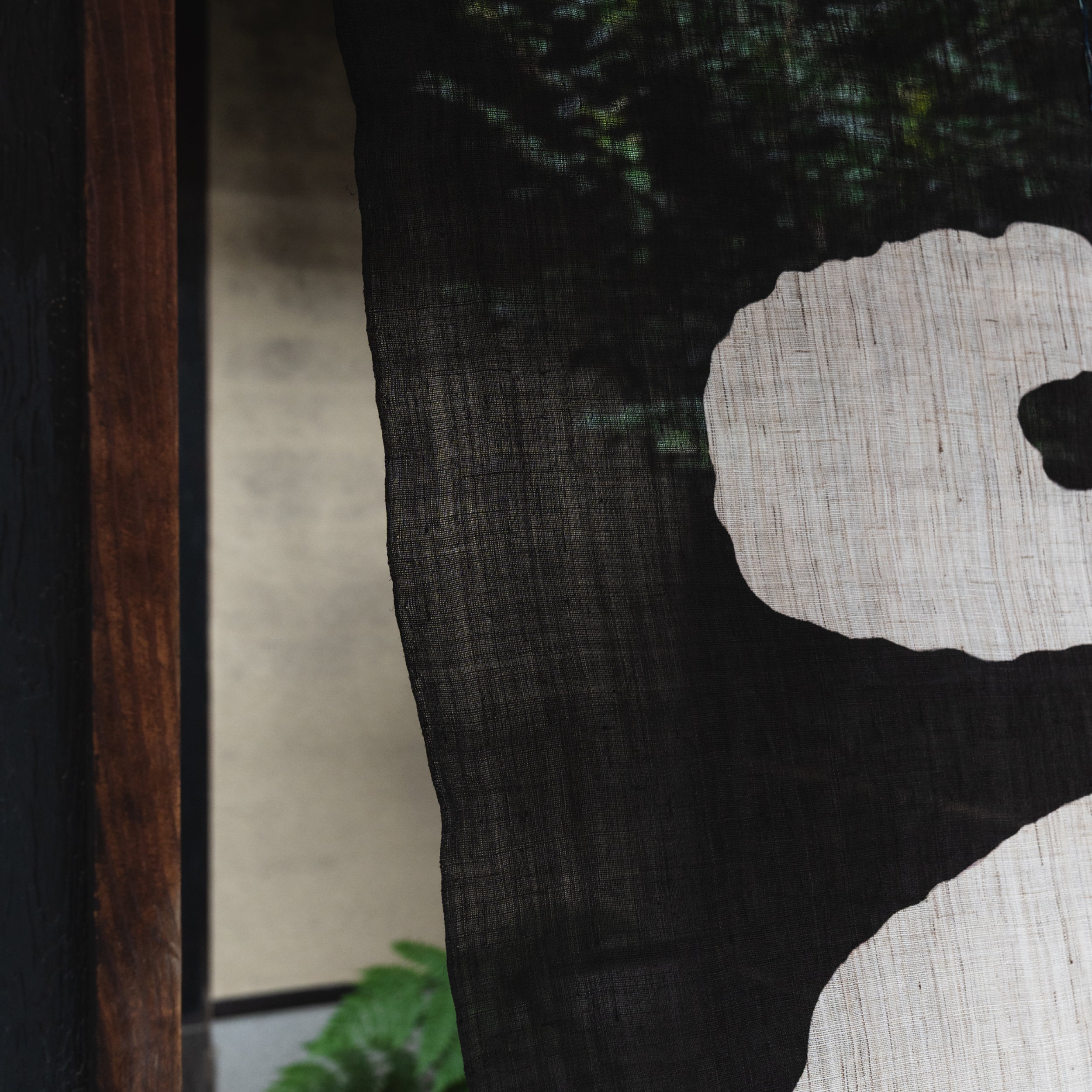 Katazome Wall Piece - Sumi  Black