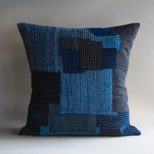 Sashiko Cushion Cover - Boro