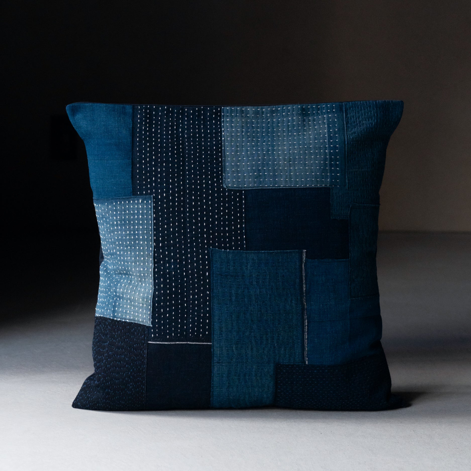 Sashiko Cushion Cover - Boro