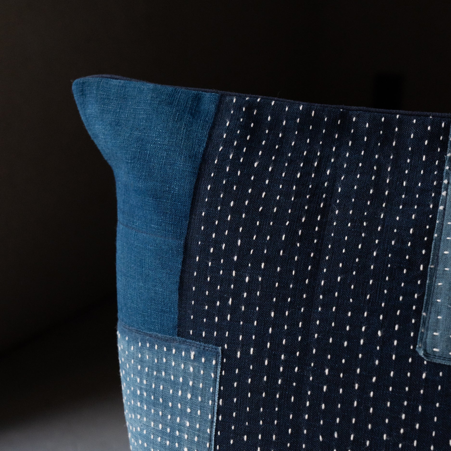 Sashiko Cushion Cover - Boro