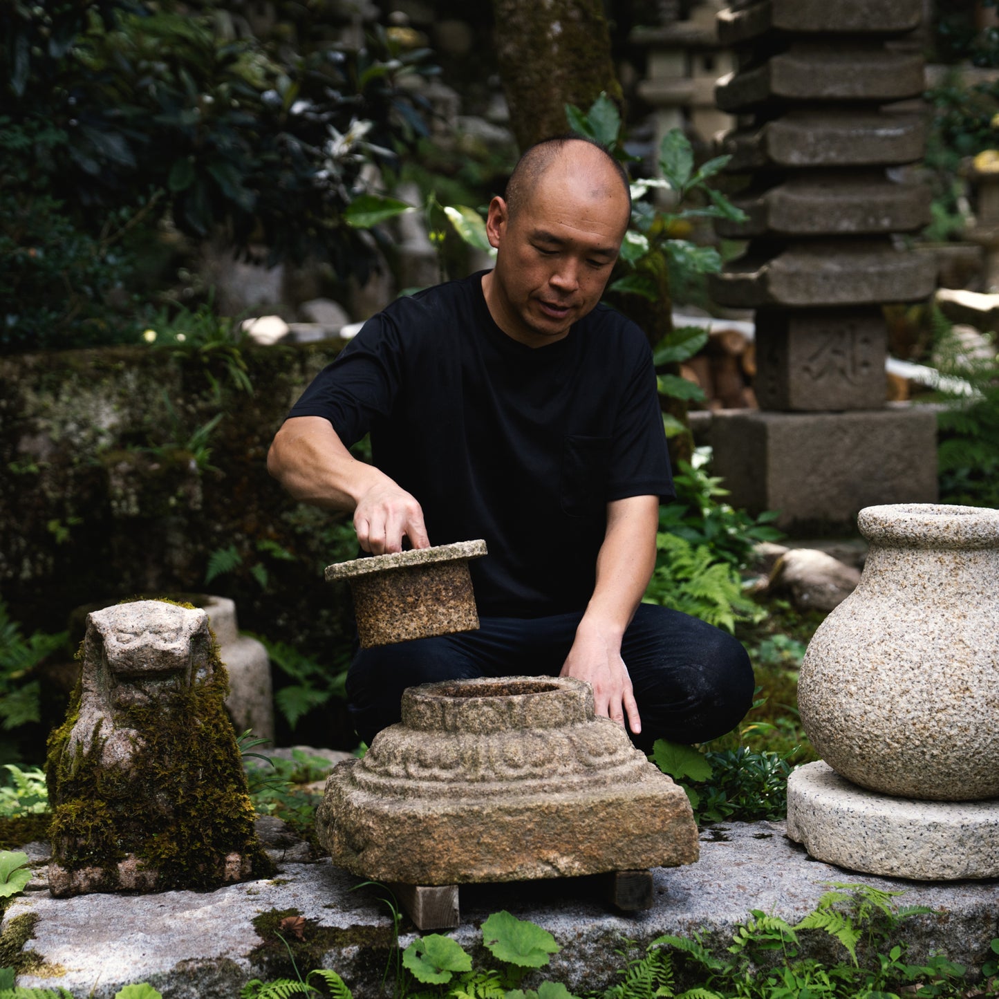 Large Stone Seed Vase