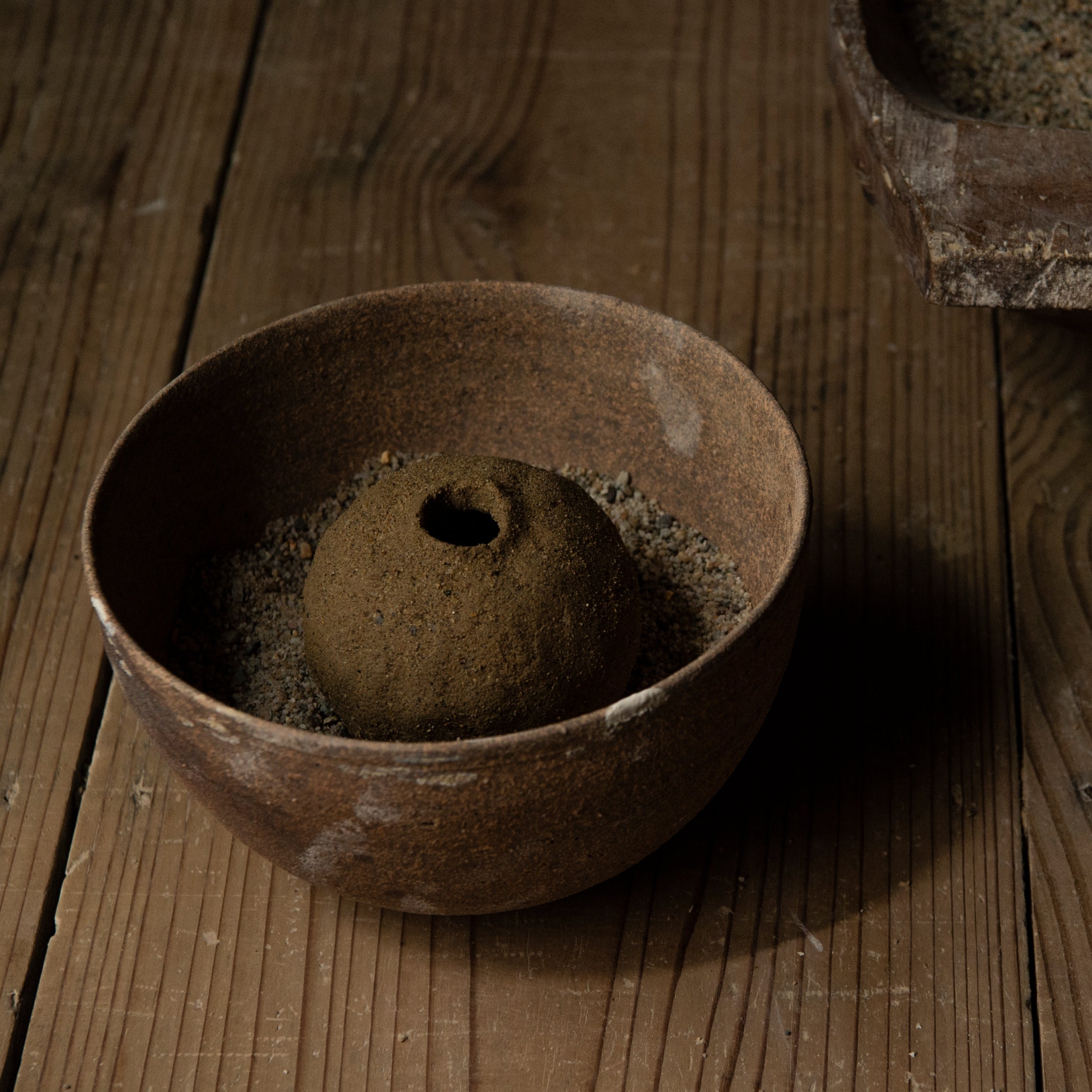 Ceramic Incense Plate - Black