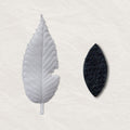 White incense shaped like a leaf