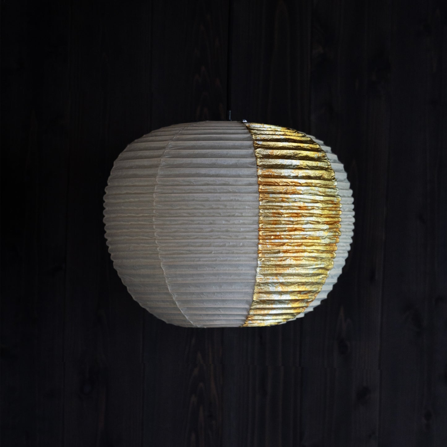 Lantern Lampshade - White & Gold