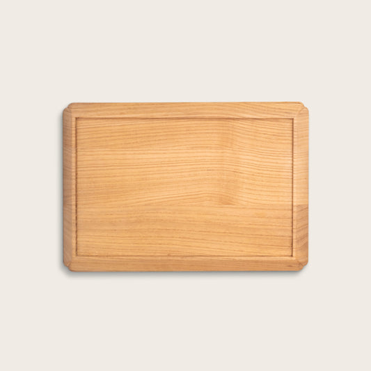 Wooden tray with rounded corners